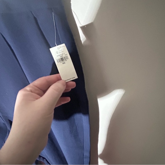 Old Navy Women's Wide Leg Pants - Navy Blue - Picture 4 of 5